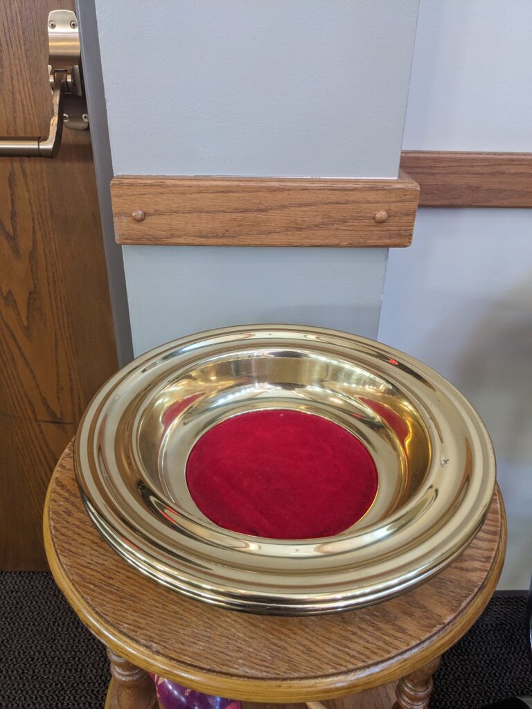 offering plate